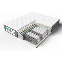 Taschenfederkernmatratze 7-Zonen Matratze, H3-Mittelfest, EU-Qualitätszertifizierung, HOMAVO, 22 cm hoch, (rückenentlastend, orthopädisch, ergonomisch), – Zwei Höhenvarianten: 22 cm & 25 cm
