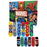 United Labels® Adventskalender Marvel Socken Adventskalender mit 12 Paar Socken kurz und lang