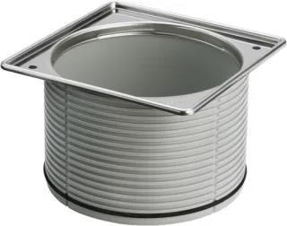 Viega Aufsatzrahmen Advantix 4949.3 in 150x150 Chromnickelstahl 489038