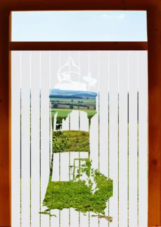 Blickschutz mit Folie Leuchtturm