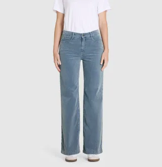 MAC - MAC JEANS - WIDE, Baby soft corduroy blau - Gr. - 32