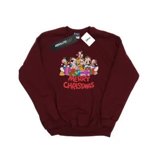 Disney - "Mickey Mouse And Friends Christmas" Sweatshirt für Damen (Burgunderrot)