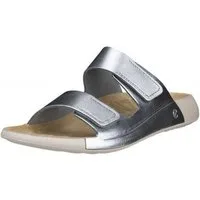 Ecco Cozmo Flat silber/beige Damen Sandale