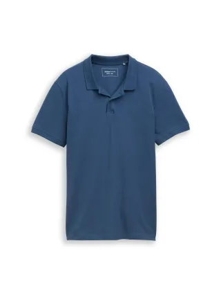Denim Tom Tailor - Piqué Poloshirt aus Baumwolle nighttime blue - Gr. - L