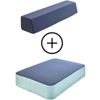 Hipp-Hopp - das Hüpfpolster Weichbodenmatte Hüpfpolster S + Gratis Rückenpolster S Gerade (Set), Made in Germany