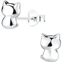 ALEXANDER YORK Paar Ohrstecker KATZE, 2-tlg., 925 Sterling Silber