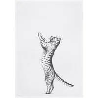17,30 Hamburg Geschirrtuch Katze, Grau, (1-tlg), 50x70cm, Siebdruck