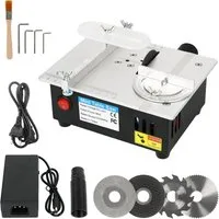 Vivitar Tischkreissäge Tragbare elektrische Minisäge, kompakt DIY-Schneidewerkzeug, Schneidemaschine mit einstellbarer Schnitttiefe, Tragbare Tischkreissäge für Schule und Zuhause, multifunktional anhebbare Klinge einstellbare Geschwindigkeit