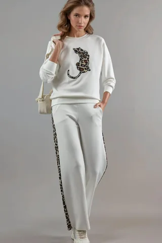 Modal Touch Leopard-Muster Zweiteiler