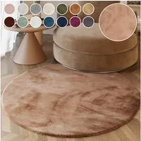 Esprit Hochflor-Teppich Alice ESP-4377 Kunstfell, rund, Höhe: 25 mm, Kaninchenfell-Haptik, besonders weich und dicht, für alle Räume