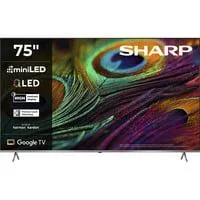75JP7765E, QLED-Fernseher 189 cm (75 Zoll), schwarz/silber, UltraHD/4K, MiniLED Google TV