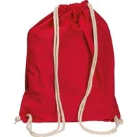 Easy Gifts Gymbag Gymbag / Sportbeutel / Turnbeutel aus Baumwolle / Farbe: rot