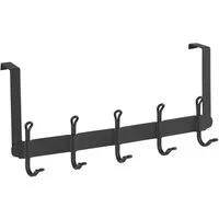 WENKO Türhaken Modell Nostalgie, Türen, Türgarderobe, Hakenleiste mit 5 Haken, für einen Türfalz von 2 cm