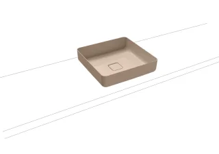 Kaldewei Waschtisch-Schale Miena, Modell 3184 ohne Überlauf 400x400, 909506003030 909506003030