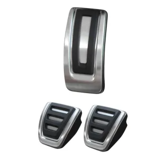 Sport Pedale (Hand- Schaltung) in Schwarz / Silber für Audi A4 B8 8K A5 8T 8F A6 4G C7 A7 A8 4H Q5 8R