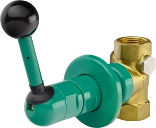 KWC Aquarotter Notduschventil, Unterputz, grün, 60 l, Kipphebel, Einbautiefe 35-60 mm, 2000101128 2000101128