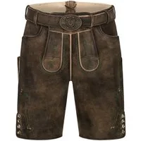 Krüger Trachtenlederhose Tarius Herren (1-tlg) Trachtenlederhose, Trachtenhose, Bayerische Lederhose, Oktoberfest