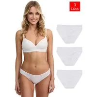 Tazzio Slip 3er-Pack Damen Slip F941 (Packung, 3-St., 3er-Pack) Nahtlose Verarbeitung - keine sichtbaren Linien unterm Outfit