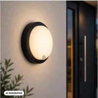 Briloner Leuchten LED Außen-Wandleuchte Akku kabellos ohne Stromanschluss Outdoor IP44, mit Bewegungsmelder, LED fest integriert, 3000K - Warmweiß