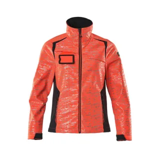 MASCOT Damen Softshell Jacke ACCELERATE SAFE Hi-vis Rot / Schwarzblau 4XL - 19212-291-22210-4XL