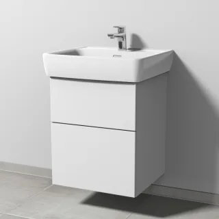Sanipa 3way Waschtischunterbau zu Laufen Pro A Waschtisch mit 2 Auszügen, Weiß-Soft SM75543