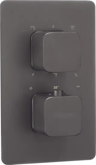Neuesbad Serie 720 Smart-Box-Komponenten - abgerundet rechteckig, Titan NB1DEBXYDECT1