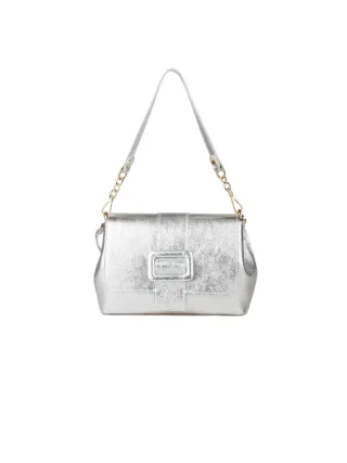 Giulia Monti Schultertasche Silber