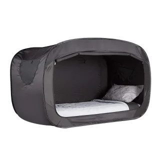 Xmund PopUP Privacy Tent with Mosquito Net, Single Bed Tent, Blackout Mosquito Proof Foldable Portable Dormitory Camping