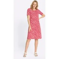Sieh an! Jerseykleid Jersey-Kleid Kurzarm
