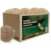 Orni 12 Stück Riesen Meisenknödel 500g - Energiereicher Ganzjahresknödel Insekten, Hauptfutter für: Wildvogel
