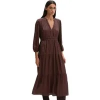 Marc O'Polo Midikleid aus fließendem Viskose-Satin