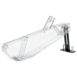 T-Shape Table Saw Guard Transparent ABS Cover 4-12 Inch Vacuum Connectable Woodworking Safety Dust Collection Shield
