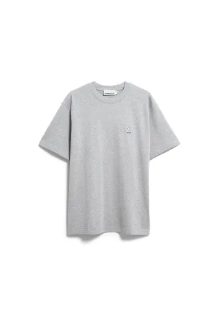 Armedangels - ICONIC Å MAARKOS MEL T-SHIRT silver melange - Gr. - L