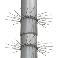DILUMA Marder-Abwehrgürtel Marderabwehrgürtel für Fallrohre Ø 100mm 2er Set Marderschutzgürtel, 2-St., Edelstahl Rostfrei Marderschutz Fallrohr Schutz gegen Marder