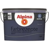 Alpina Wand- und Deckenfarbe Farbrezepte 2,5 L Blaue Stunde - Tiefes Dunkelblau