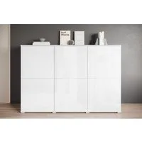 OTTO home Highboard Kenia, moderne grifflose Hochkommode mit 6 Türen, Breite 180 cm (1 St), Push-to-Open-Fronten, höhenverstellbaren Einlegeböden