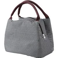 Agger Kühltasche Faltbar mit Folienfutter, Lunchbox Tasche, Lunchtasche Isoliert, Tragbar Lunchbag für Arbeit, Camping oder Reise Mittagessen