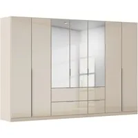 OTTO home Drehtürenschrank Kleiderschrank Kleiderschränke Schrank Garderobe AGORDO mit Glasfront (in zwei Griff-Farben, Breiten 91-360 cm) mit Außenschubkästen, in 7 Breiten und 2 Höhen MADE IN GERMANY