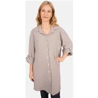 Seasons of April Hemdbluse Oversized Musselinbluse Jessy (1-tlg) Musselin Hemdbluse mit Knopfverschluss 100% Baumwolle
