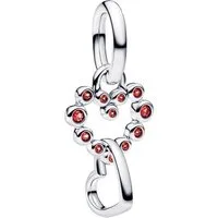 Pandora Charm Herz 794435C01, Anhänger Silber Verbundene Herzen