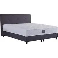 V6 Boxspringbett 214 Polsterbett bis 180x200 cm, Gestepptes Kopfteil, Ohne Matratze