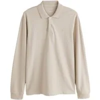 Next Langarm-Poloshirt Regular Fit Lärmeliges Pikee-Poloshirt (1-tlg)