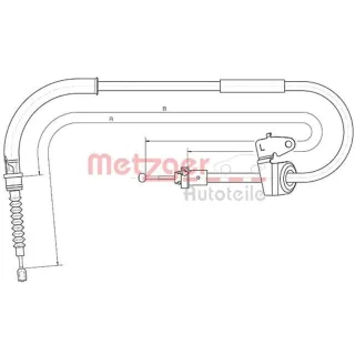Metzger Handbremsseil hinten links 10.4305 Mini R50 R52 R53