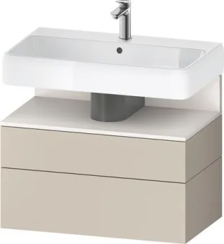 Duravit Qatego Waschtischunterbau wandhängend Taupe Supermatt 790x470x590 mm - QA4394084830010 QA4394084830010