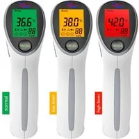 Promedix Infrarot-Fieberthermometer PR-960, Universal 2 in 1 Fieber- und Oberflächenthermometer