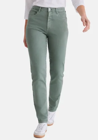 STOOKER WOMEN 5-Pocket-Jeans "Nizza Denim Tapered Fit Jeans" Tapered Fit Casual Clean Wash Denim Jeans für Damen