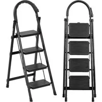 FOXSPORT Stehleiter ARK09, Trittleiter, Haushaltsleiter 3-5 Stufen, Klappleiter, Multifunktionsleiter, Arbeitsleiter klappbar, bis 150 kg, stabil