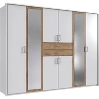 Wimex Kleiderschrank Diver Drehtürenschrank mit Spiegel, 180, 225 o. 270cm breit Bestseller Schlafzimmerschrank wahlweise 3 Innenausstattungen