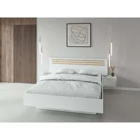 OTTO home Bett Bettgestell Caleera mit zwei Nachttischen (Schlaffläche 180x200 cm) (Set, Bett mit 2 NaKOOS und 2 Schubladen), Bettgestell, mit Schubladen, BxTxH 265x204x96 cm