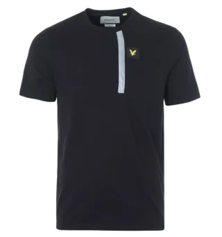 Lyle & Scott Reflektierendes Detail Herren T-Shirt schwarz